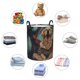 thumbnail image 4 of Balery Tree Meditating Golden Retriever Cesta de ropa redonda con asas, impermeable, independiente, para ropa, juguetes, dormitorio y familia-Small, 4 of 6