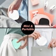 thumbnail image 6 of Compact LED Magnifying Travel Makeup-Mirror - 3.5 inches 1X/10X Magnification Small Hand Pocket Dimmable Double Sided USB Rechargeable Touch Screen, Portable Tabletop Cosmetic (Black), 6 of 7