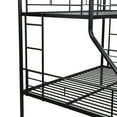 thumbnail image 6 of Black Twin Over Full Metal Bunk Bed with Under - Bed Storage, Modern Style for Space - Saving Bedroom, 6 of 8