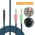 thumbnail image 2 of JUNWELL Nylon Braided UNP PC Cable for Sennheise Game One GSP350 GSP600 Headsets, 2 of 7