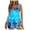 Blue, variant on Utoimkio Tankini Swimsuits for Women Tummy Control Two Piece Bathing Suits Floral Print Swim Tank Top with Boy Shorts Summer Modest Tankini Swimwear