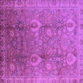 thumbnail image 1 of Ahgly Company Indoor Square Oriental Purple Industrial Area Rugs, 8' Square, 1 of 4