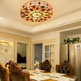 thumbnail image 2 of Miumaeov 20 inch Tiffany Style Flush Mount Ceiling Light Vintage Stained Glass Ceiling Lamp Decor Fixture for Living Room Restaurant Hotel, 2 of 13