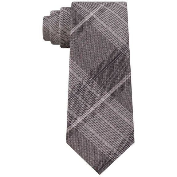 Kenneth Cole Reaction Men’s Plaid Ties, Black