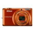 Nikon Coolpix S6500 Digital camera compact 16.0 MP 1080p 12x