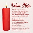 thumbnail image 4 of Velón Rojo De Parafina Aromatica 1 Kg Amor Amarres, 4 of 7