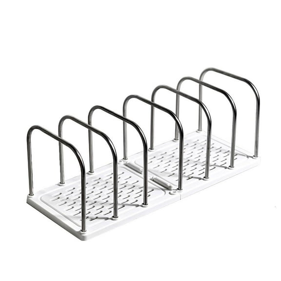 Yammee Desk File Sorter Organizers Rack 6 Section Book End Desktop Bookshelf Space Saving Bookend Magazine Stand 37x145x135mm