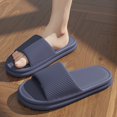 thumbnail image 1 of WDZKN zapatillas ligeras de EVA para mujer, chanclas planas concisas de Color sólido para interiores, baño, cómodas, toboganes de piso de masaje, 1 of 7