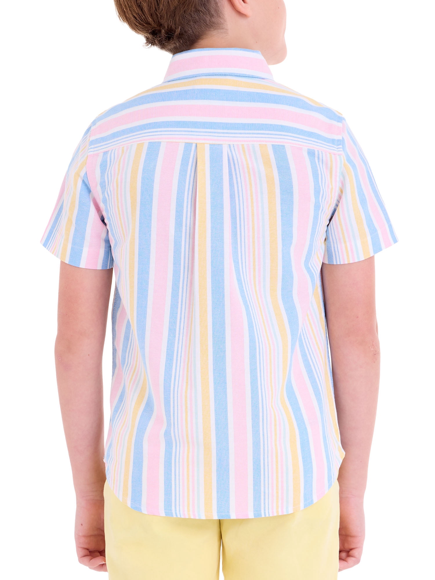 U.S. Polo Assn. Short Sleeve Button-Up Shirt for Boys, Sizes 4-18
