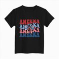 thumbnail image 4 of kpoplk American Flag Shirt Toddler Boys Girls USA Flag Shirts Kids 4th of July T-Shirt Patriotic Tee Tops Outfits(Black,11-12 Y), 4 of 4