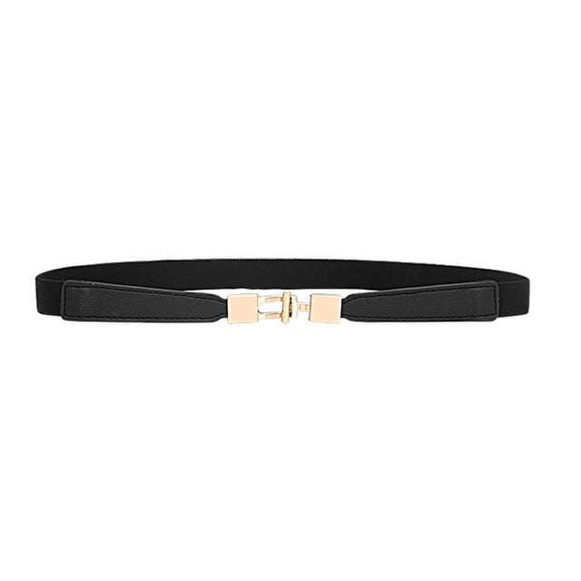 Ceintures Élastiques pour Femmes Boucle Argentée Ceintures Élastiques de Mode pour Femmes Robes Ceintures Extensibles pour Femmes Mode Femmes Ceintures Larges pour Robes Mode Ceintures Rouges pour Femmes Tendance,Noir