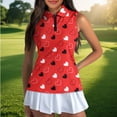 thumbnail image 4 of Uorisanigo Love Heart Womens Golf Shirt Sleeveless Zip Up Shirts Casual Moisture Wicking Casual Tennis Activewear Fashion Athletic Workout Tops for Women, 4 of 7