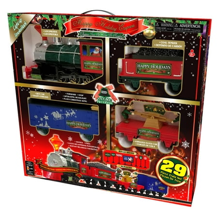 Holiday Time Ready to Play Happy Holiday Express Battery Powered Model Train