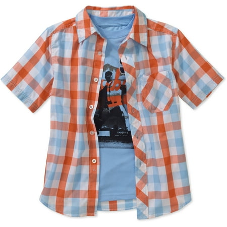 Boys Ss Woven Shirt