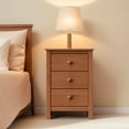 thumbnail image 4 of From the Tree Furniture Honey Nightstand with 3 Deep Storage Drawers, Easy Assemble, Eco-Friendly, 4 of 10