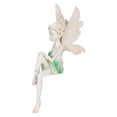 thumbnail image 4 of Escultura de hada sentada de resina pintada a mano con detalles realistas y revestimiento protector, bonita estatua de hada para decoración de jardín., 4 of 14