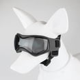 thumbnail image 6 of BIMZUC Dog Goggles Soft Silicone Frame Adjustable UV Protection Sunglasses for Eye Protection Outdoor Driving Cycling Black, 4.5 inches / 11.5 cm, Comfortable Pet Eyewear for Small and Medium Dogs, 6 of 9
