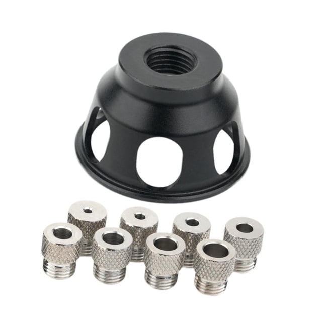 Kit de plantilla para espigas guía,Kit de plantilla para espigas con guía de taladro vertical Perforadora ,Punzón de posicionamiento Herramienta de 8 manguitos de perforación
