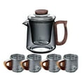 thumbnail image 3 of GROWTH TANK 490ml Glass Teapot Blooming Flower Tea Tea Kettle for Kitchen Tea House Home A, 3 of 9