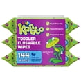 thumbnail image 3 of (3 pack) Kandoo Kids Sensitive Flushable Cleansing Wet Wipes, Potty Training Aid, Fragrance Free, 144 Wipes, 3 of 9