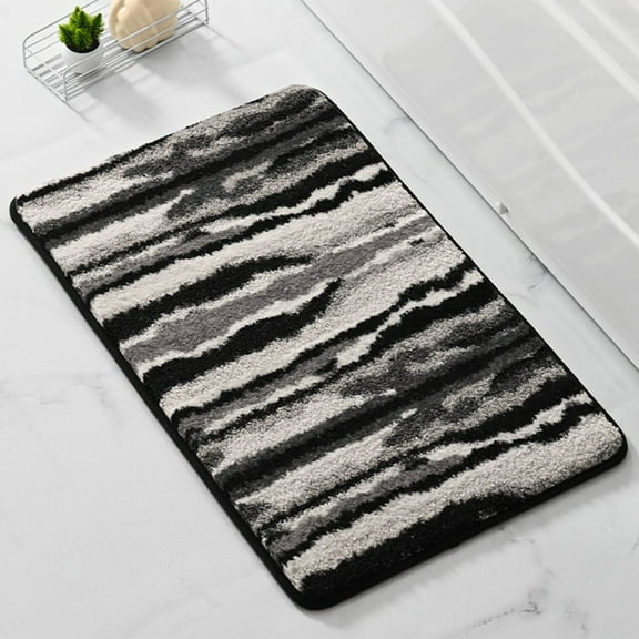 BVXEEP Bath Mats for Bathroom, Rugs Absorbent Non-Slip Memory Foam Machine Washable Soft Velvet Bath Mats Easier to Dry for Bathroom Floor