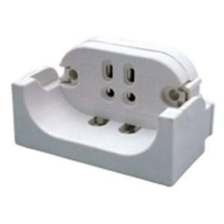 

General 00884 - 4-Pin Base Two Hole Mount CFL Socket (SC-224 GX10Q 4-pin CFL Lamp holder)