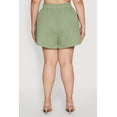 thumbnail image 4 of Womens Plus Size Chic High Waisted Textured Knit Shorts, 4 of 4