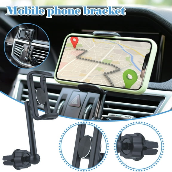Dash Board Phone Holders for Your Car,Universal Rotate Car Mount Holder Stand Air-Vent for Mobile Cell Phone,Black