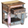 thumbnail image 6 of vidaXL Side Table with 1 Drawer Solid Reclaimed Wood 17"x13"x20", 6 of 9