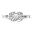 thumbnail image 4 of 14K White Gold Ring Band Engagement Diamond Round Complete Promise Engagement, 4 of 7
