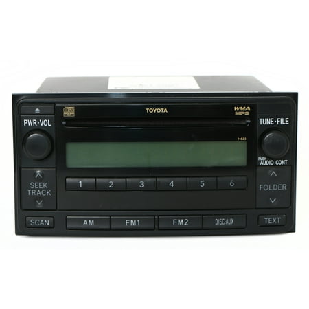 - 2008-2009 Toyota 4 Runner AM FM mp3 CD Face Code 11823 Part Number 86120-35410 - Refurbished