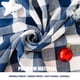 thumbnail image 3 of Mantel Midsummer Breeze Buffalo Plaid 140x220 cm azul marino, 3 of 6