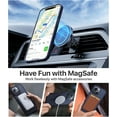 thumbnail image 2 of Magnetic for iPhone 13 Case & iPhone 14 Case [Compatible with MagSafe][10FT Military Grade Drop Tested] Protective Shockproof Slim Translucent Matte Phone Case for iPhone 14/13, Blue, 2 of 12