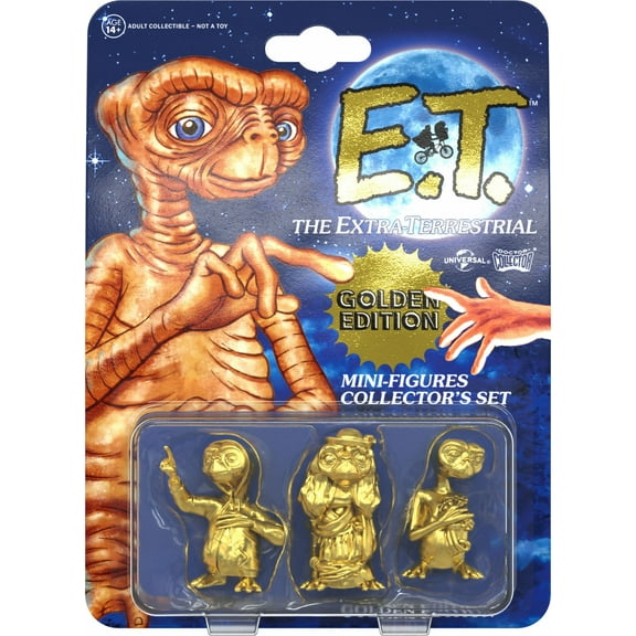 E.T. the Extra-Terrestrial PVC Figure 3-Pack (Gold Version)