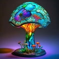 thumbnail image 4 of Lishi Stained Glass Table Lamp - Plant Series (), 4 of 5