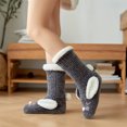 thumbnail image 4 of AOOCHASLIY Christmas/Daily Socks Woman's Girls Winter Rabbit Ears Thicken Warm Non-slip Combed Tube Floor Middle, 4 of 5