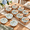12-Hydrangea, variant on 12 Capri Lemon Party Favors For Guests Small Ceramic Bowl Bulk Gifts Set 3.3 Inch Fldesign Mini Dipping Sauce Dish With Card Box B