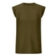 thumbnail image 4 of Blusas de Manga Corta para las Mujeres Camiseta de Cuello Redondo Sólido, Blusa de Verano Casual para las Mujeres, 4 of 6