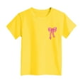 thumbnail image 6 of Gubotare Toddler Shirts Girls' T Shirt Short Sleeve Basic Tee Shirt Casual Daily T Shirts Tee (Yellow,Size 3-4 Years), 6 of 6