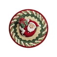 thumbnail image 2 of Christmas Doormat, Round Absorbent Non-Slip Entrance Mat for Front Door, Holiday Themed Bathroom Kitchen Rug with 3D Effect(A), 2 of 4