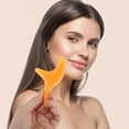 thumbnail image 2 of Unique Bargains 1 Pc Facial Muscle Stick Triangular Shape Skincare and Massaging Tool Orange, 2 of 5