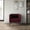 Red, variant on Castle Place Luxurious Corduroy Velvet Upholstered Armchair, Black