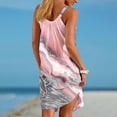 thumbnail image 4 of Summer Dresses for Women Sleeveless Striped Print Hem Print Loose Beach Dress, 4 of 5