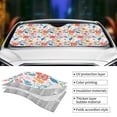 thumbnail image 5 of Disketp Windshield Sun Shade, Car Sun Shade For Front Window Floral Ditsy Sunshades Sun Visor Protector Blocks Uv Rays Foldable, 5 of 9
