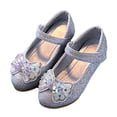 thumbnail image 2 of Little Girls Princess Shoes Low Heeled Style Bow Decoration, 2 of 8