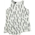 thumbnail image 2 of Alfani Womens Asymmetrical Pullover Blouse, White, 10, 2 of 2