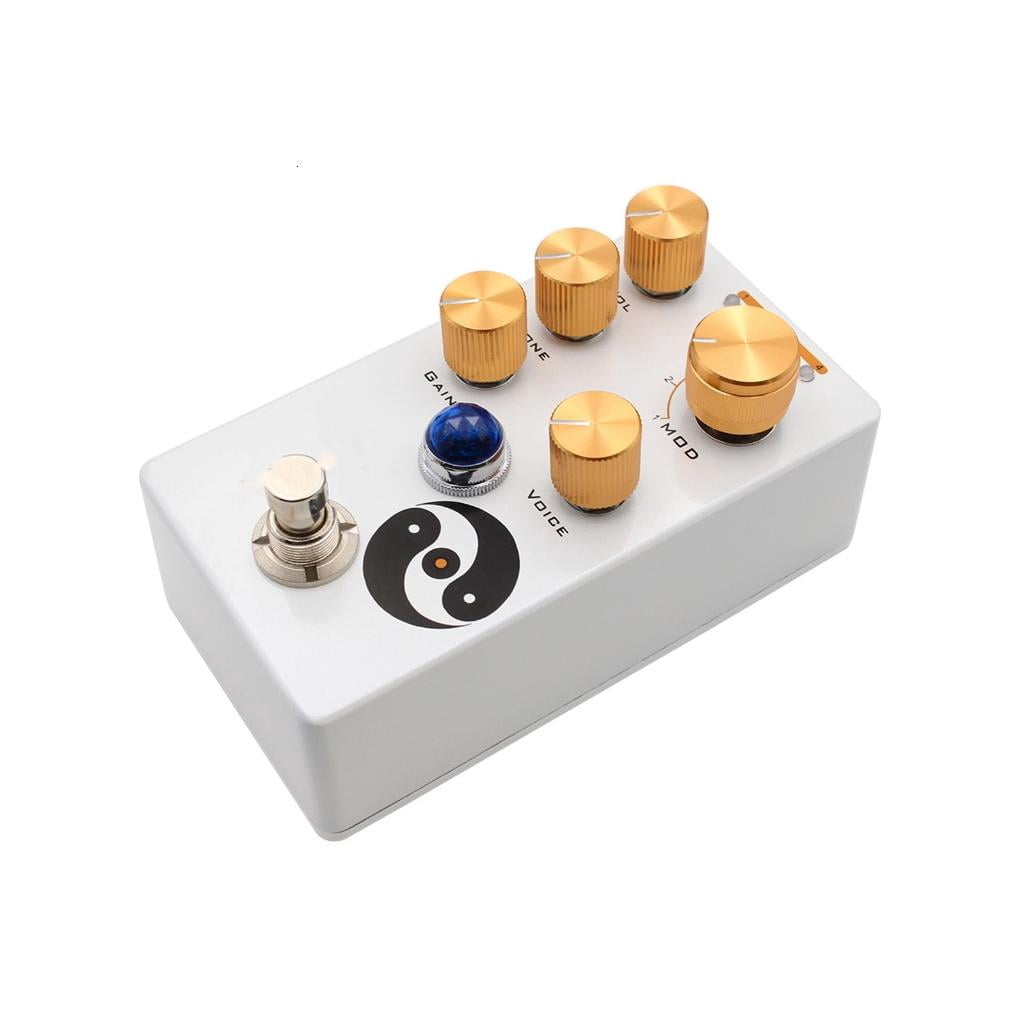 Osdhezcn Guitar Overdrive Effects Pedal Volumes/Tone/Gains/Voice/4 Mode Knob Overdrive Effector Electric Guitar Accessories