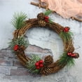 thumbnail image 4 of 10 Uds. De agujas de pino verde artificiales, ramas pequeñas, tallos, selecciones para arreglos florales navideños, decoraciones navideñas, 4 of 5