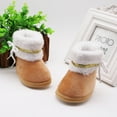 thumbnail image 7 of LowProfile Baby Shoes Infant Newborn Girls Cashmere Plush Winter Boots Bandage Warm Shoes, 7 of 7