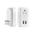 thumbnail image 4 of Hyper Tough USB Outlet Extender & Surge Protector, 1 Outlet Splitter with 2 USB-A Ports, White, 4 of 10